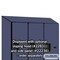 Salsbury Industries 2 Tier 'S' Designer Locker, 54"Wx76"Hx21"D, 6 Door, Blue 18-27361BLU - alternate 4